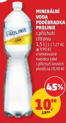 Penny Market Prolinie minerální voda Poděbradka nabídka