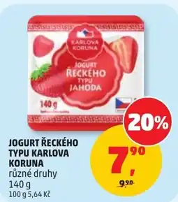 Penny Market Karlová koruna jogurt řeckého typu jahoda nabídka