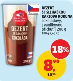 Penny Market Karlová Koruna dezert se šlehačkou čokoláda nabídka