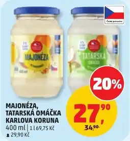 Penny Market Karlová Koruna majonéza, tatarská omáčka nabídka