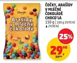 Penny Market ChocoLa arašidy v mléčné čokoládě nabídka