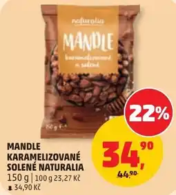 Penny Market Naturalia mandle karamelizované solené nabídka