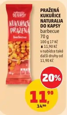 Penny Market Do kapsy kukurice prazena barbecue nabídka