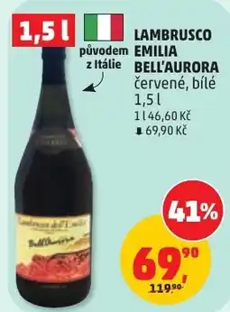 Penny Market Lambrusco emilia bellaurora nabídka