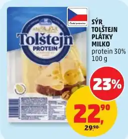 Penny Market Tolštejn protein sýr plátky milko nabídka