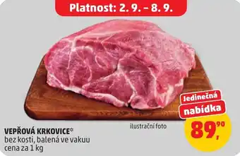 Penny Market Vepřová krkovicе nabídka
