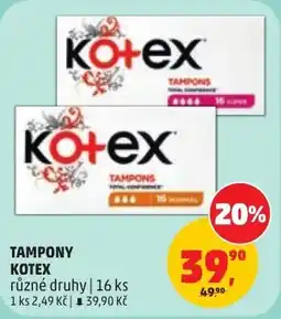 Penny Market Kotex tampony nabídka