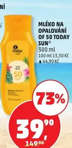 Penny Market Today Sun mléko na opalování OF 50 nabídka