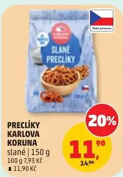Penny Market Karlová Koruna slané preclíky nabídka