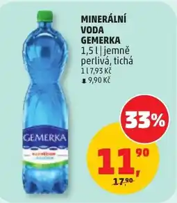Penny Market Gemerka minerální voda jemně perlivá, tichá nabídka