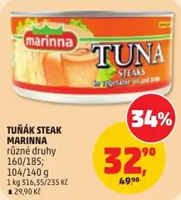 Penny Market Marinna tuňák steak nabídka
