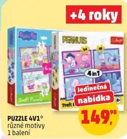 Penny Market Trefl Puzzle 4v1* nabídka