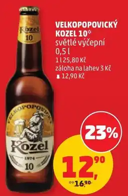 Penny Market Kozel velkopopovický 10* nabídka