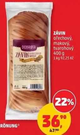 Penny Market Dobrota závin ořechový, makový, tvarohový nabídka