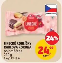 Penny Market Linecké rohlíčky karlova koruna polomáčené nabídka