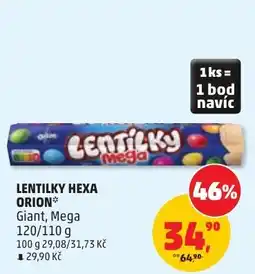 Penny Market Lentilky hexa orion* nabídka