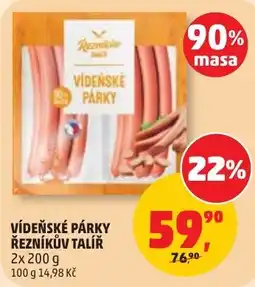 Penny Market Reznikové Vídeňské Párky Řezníkův Talíř nabídka