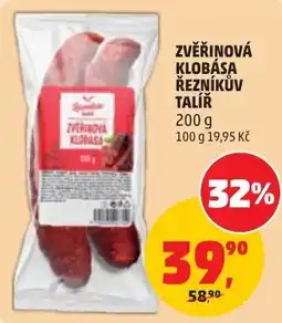 Penny Market Rozhledna zvěřinová klobása řezníkův talíř nabídka
