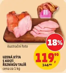 Penny Market Uzená kýtka s kostí řezníkův talíř nabídka