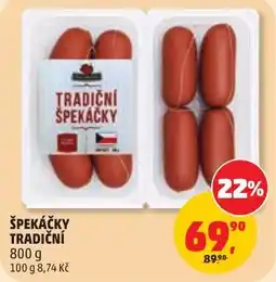 Penny Market Tradiční špekáčky nabídka