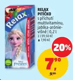 Penny Market Relax pitíčko s příchutí multivitamínů, jablka-arónie-višňe nabídka