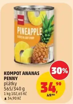 Penny Market Penny kompot ananas plátky nabídka