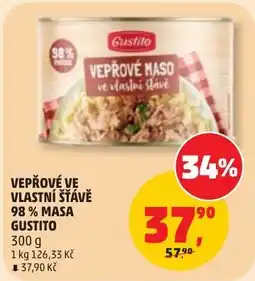 Penny Market Gustito vepřové ve vlastní šťávě nabídka