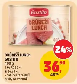 Penny Market Gustito drůbeží lunch nabídka