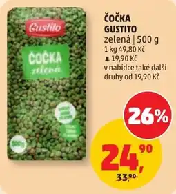 Penny Market Gustito čočka zelená nabídka