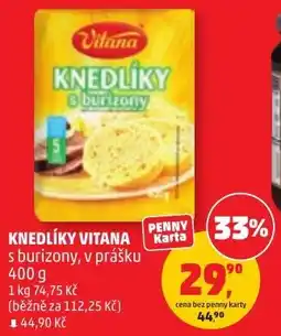 Penny Market Vitana knedlíky s burzony nabídka