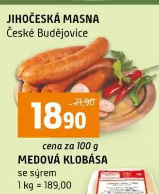 MEDOVÁ KLOBÁSA se sýrem