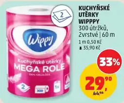 Penny Market Wippy kuchyňské utěrky mega role nabídka
