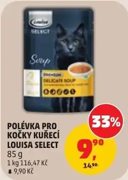 Penny Market Louisa select polévka pro kočky kuřecí nabídka