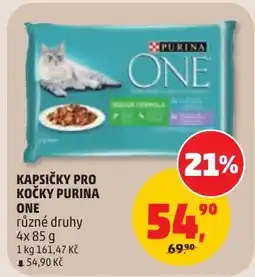 Penny Market Purina One kapsičky pro kočky nabídka