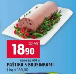 Terno Paštika s brusinkami nabídka