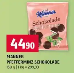 Terno MANNER PFEFFERMINZ SCHOKOLADE nabídka