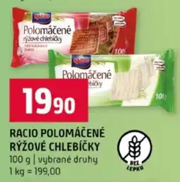 Terno RACIO Polomáčené rýžové chlebíčky nabídka