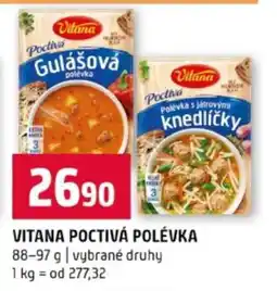 Terno Vitana Poctivá polévka nabídka