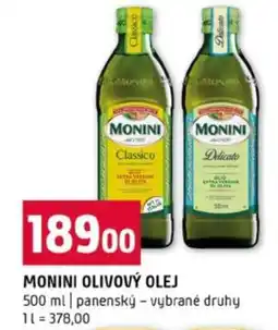 Terno Monini olivový olej nabídka