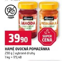 Terno HAMÉ Ovocná pomazánka nabídka