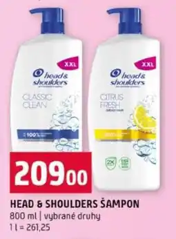 Terno HEAD& SHOULDERS Šampon nabídka