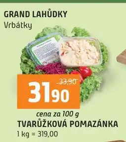 Terno Tvarůžková pomazánka nabídka