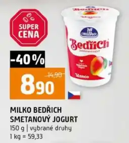Terno Milko Bedřich Smetanový jogurt nabídka