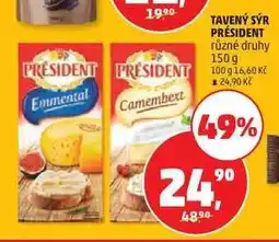 Penny Market TAVENÝ SÝR PRÉSIDENT nabídka