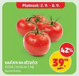 Penny Market Rajčata na větvičce nabídka