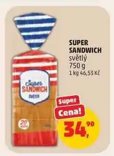 Penny Market Super Sandwich světlý nabídka