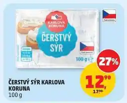 Penny Market Čerstvý sýr Karlova Koruna nabídka