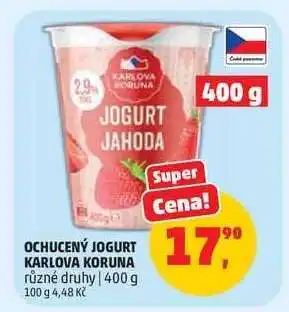 Penny Market Ochucený jogurt Karlova Koruna nabídka