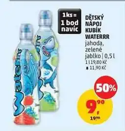 Penny Market DĚTSKÝ NÁPOJ KUBÍK WATERRR nabídka
