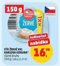 Penny Market Sýr Žervé XXL Karlova Koruna nabídka